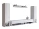 Ensemble de salon Sarasota 176 (Blanc + Blanc brillant)