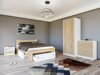 Kledingkast Novsore 120 (Wit + Sonoma eik)