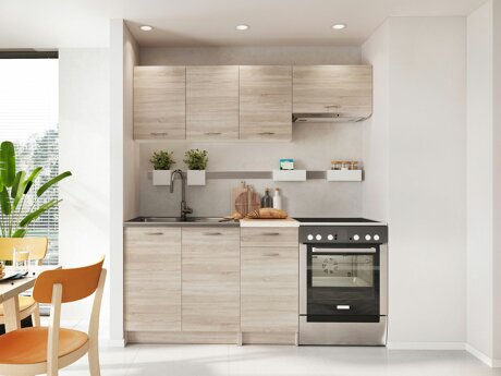 Køkkensæt Ota (Sonoma eg + Beige)