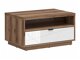 Salontafel Fivale 117 (Donker delano-eik + Glanzend wit)