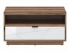 Salontafel Fivale 117 (Donker delano-eik + Glanzend wit)