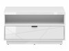 Sofabord Fivale 117 (Glansfuld hvid + Hvid)