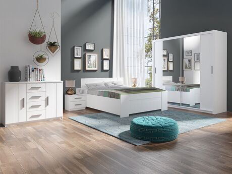 Conjunto de dormitorio Catromi 115 (Blanco)