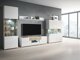 Conjunto de salón Torsone 104 (Blanco + Blanco brillante + Roble sanremo)