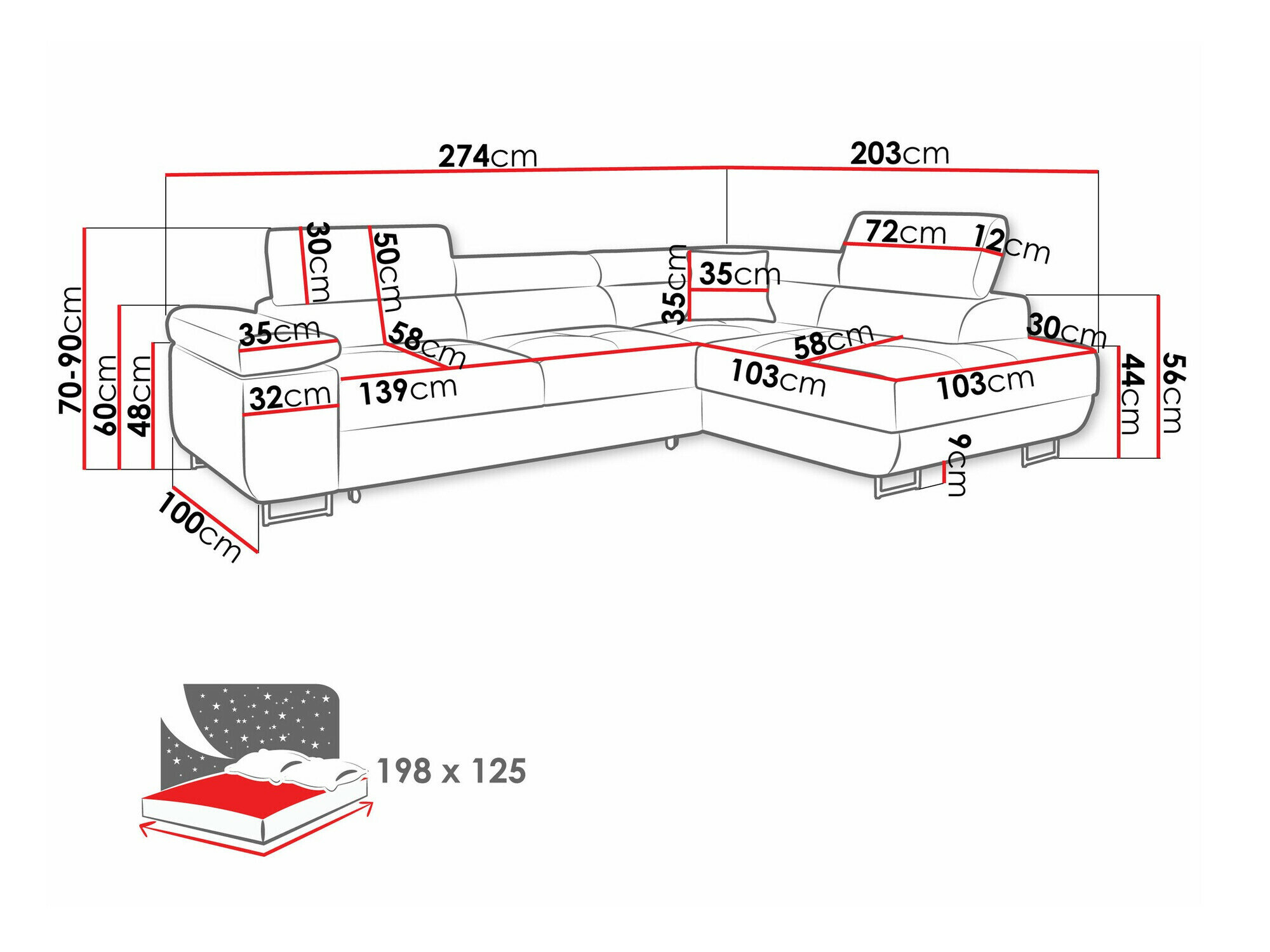 Hjørnesofa Comfivo Vinetum (Flow 06)