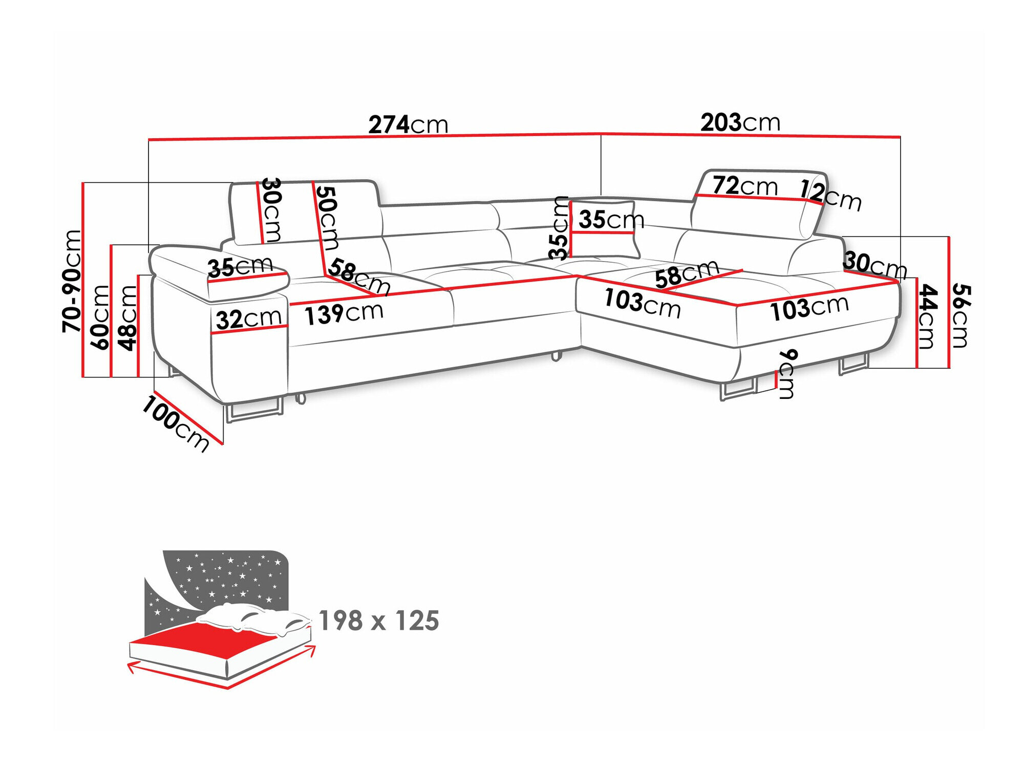Hjørnesofa Comfivo Vinetum (Poso 05)