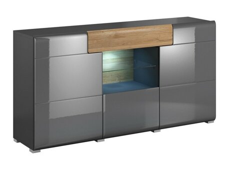 Kommode Torsone 108 (Antracit + Gloss antracit + Grandson eg)