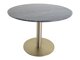 Tafel Dallas 175 (Zwart marmer + Messing)