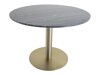 Tafel Dallas 175 (Zwart marmer + Messing)