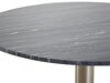 Tafel Dallas 175 (Zwart marmer + Messing)