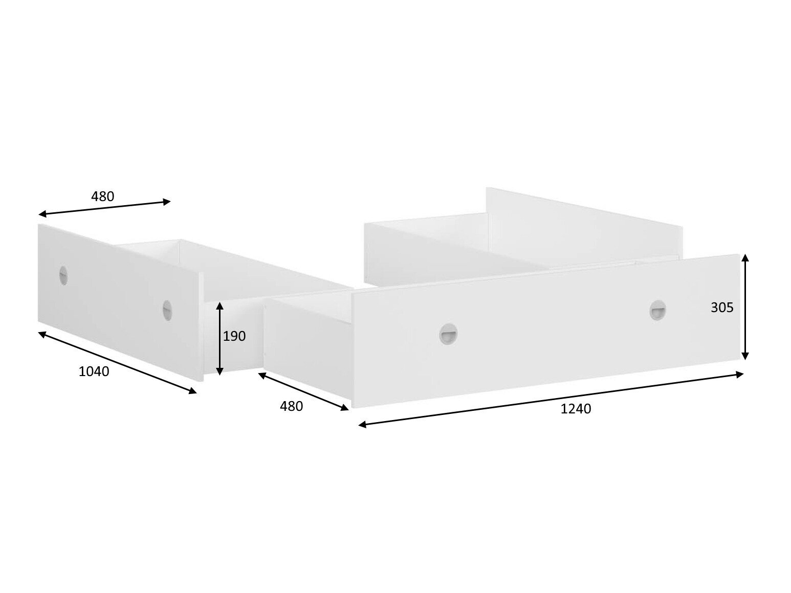 Opbevaringsboks Novsore 131 (Kloster eg) (3 stk.)