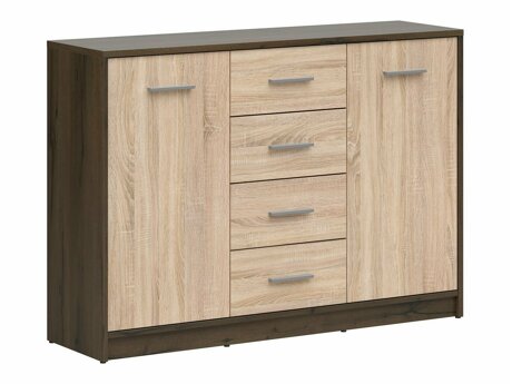Kommode Novsore 118 (Mørk eg + Sonoma eg)