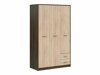 Garderobeskab Novsore 134 (Mørk eg + Sonoma eg)