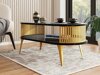 Salontafel Vitum IV (Gouden + Zwart marmer)