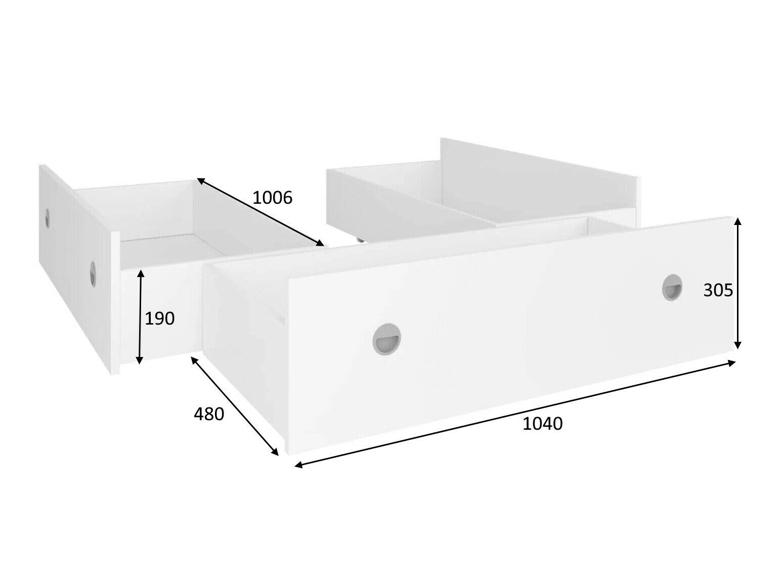 Opbevaringsboks Novsore 129 (Mørk eg) (3 stk.)