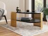 Salontafel Civer VII (Gouden + Zwart marmer)