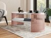 Sofabord Civer V (Lyserød + Hvid marmor)