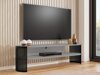 TV-bord Evanola 109 (Sort + Grafit)