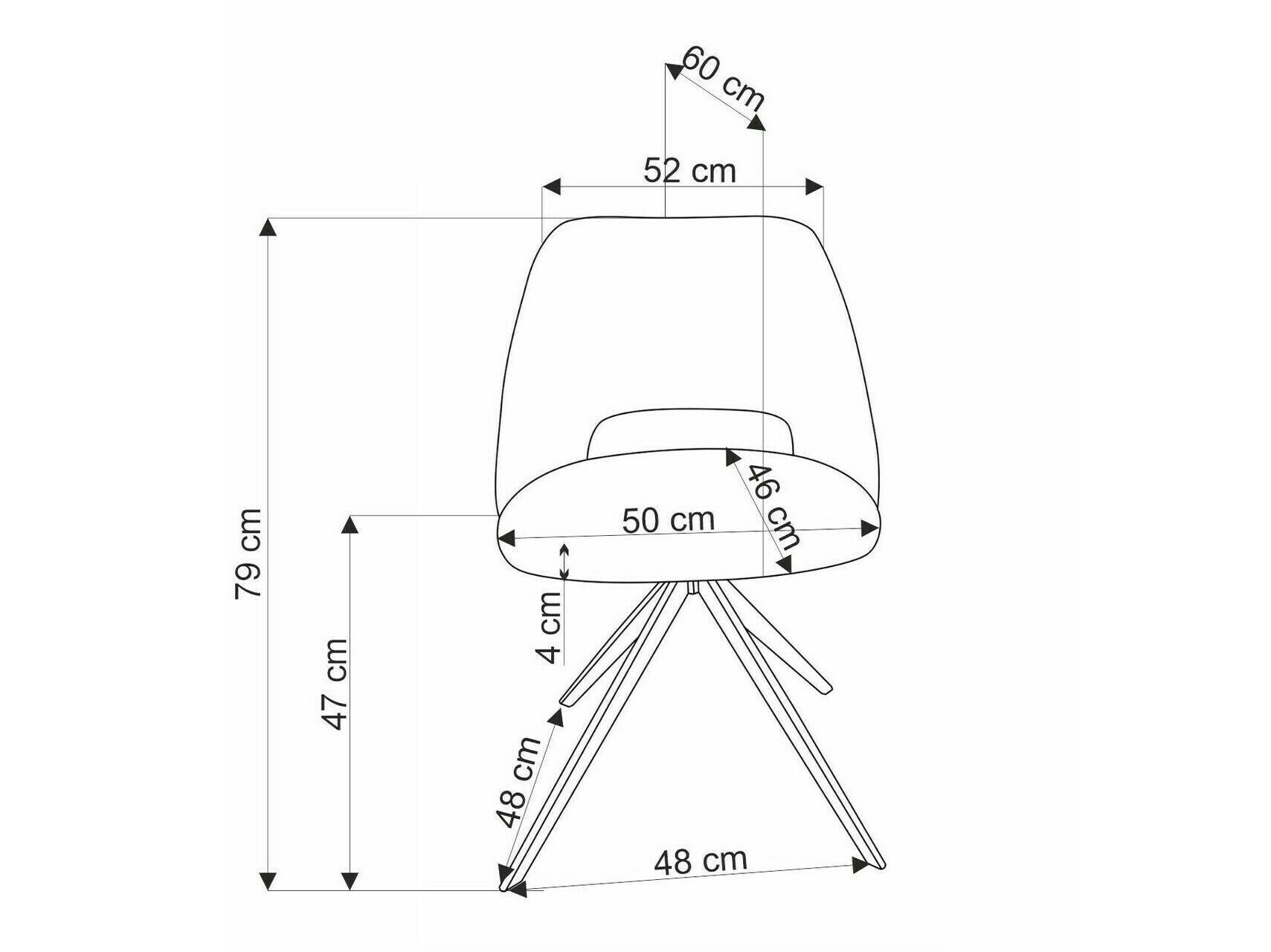 Stol Houston 1754 (Gul)