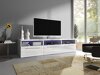 TV-meubel Uva I (Wit + Glanzend wit)