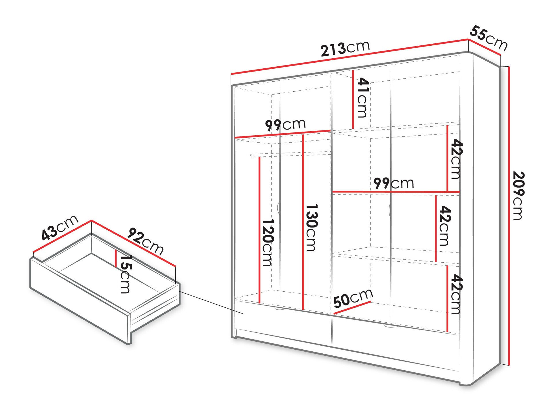 Garderobeskab Lectum