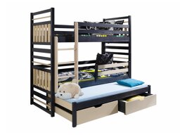 Stapelbed Henderson 124 (Wengé + Lichtbruin)