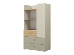Boekenkast Domcali 105 (Grijs + Eiken)