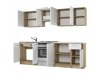 Keukenset Houston 856 (Wit + Sonoma eik)