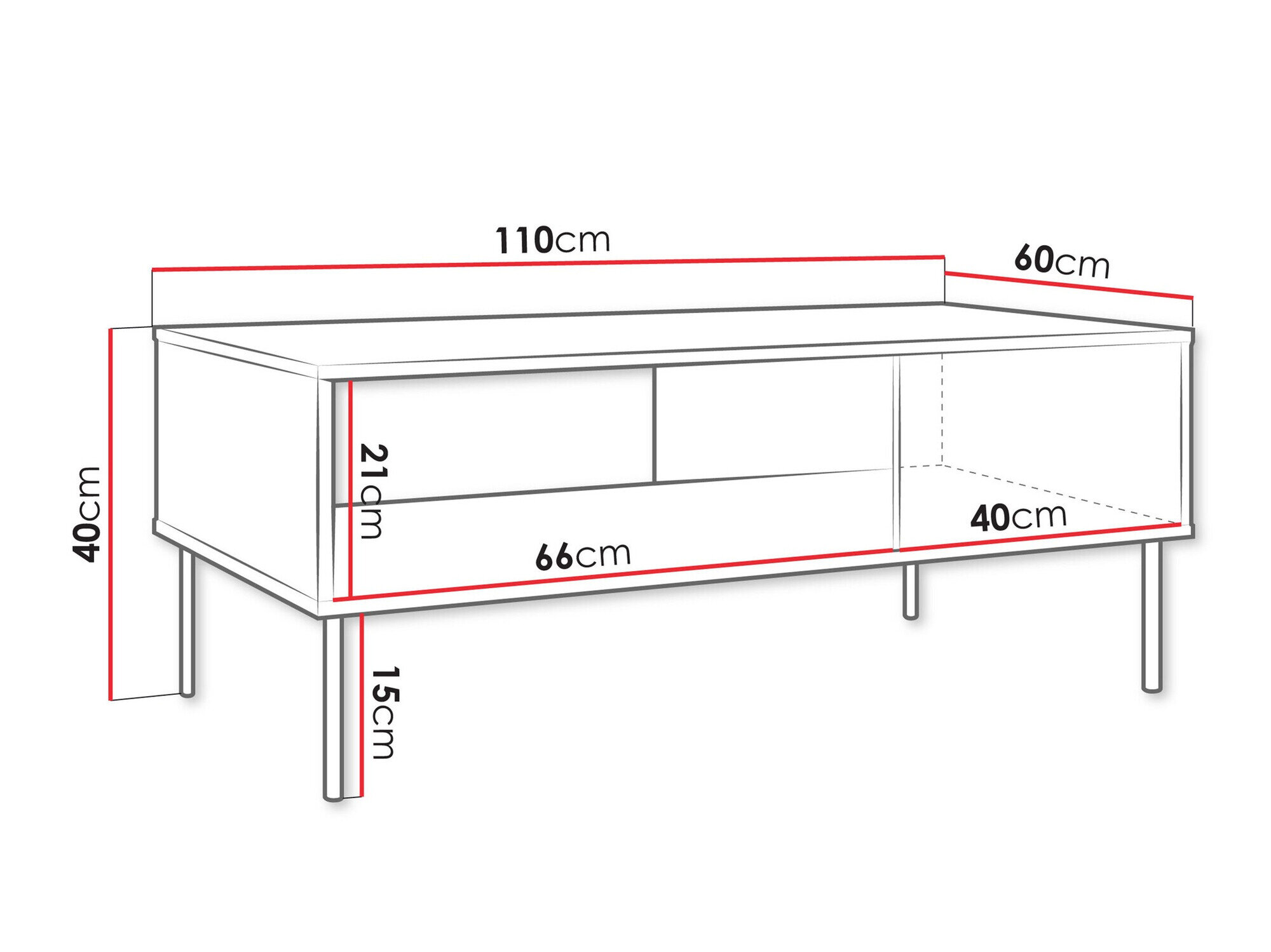 Salontafel Tolete 103 (Groen)