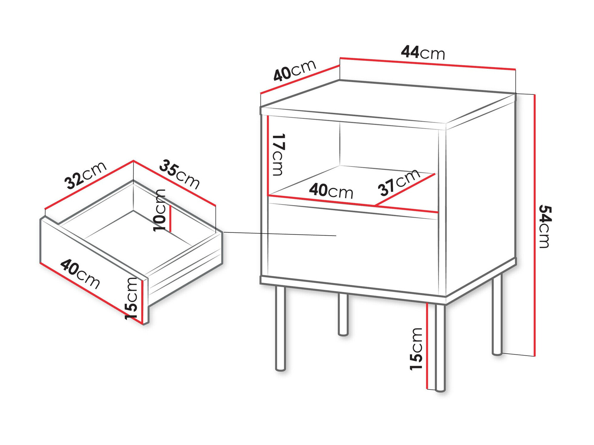Set noptiere Tolete 106 (Bej)