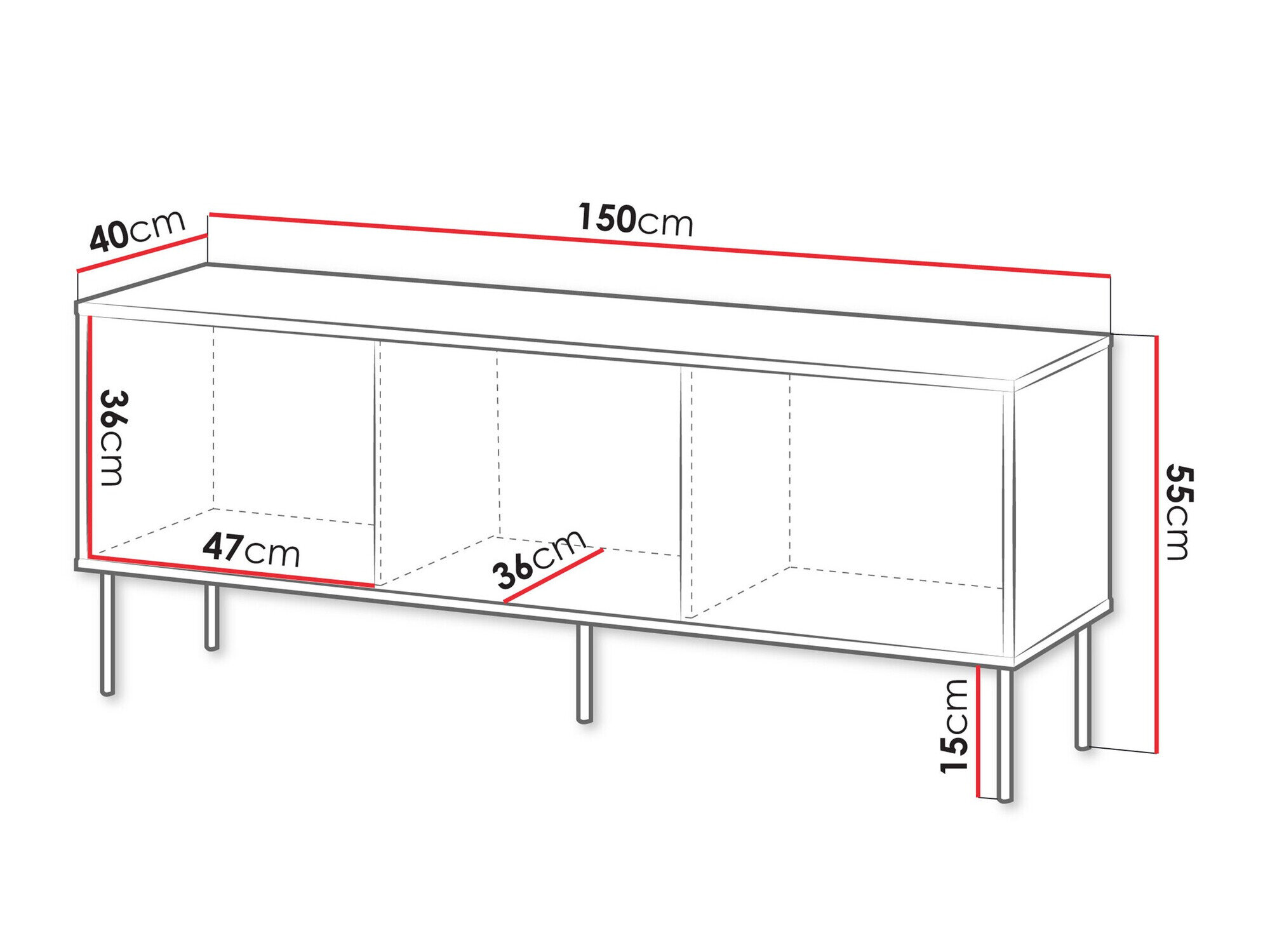 TV-bord Tolete 104 (Grøn)