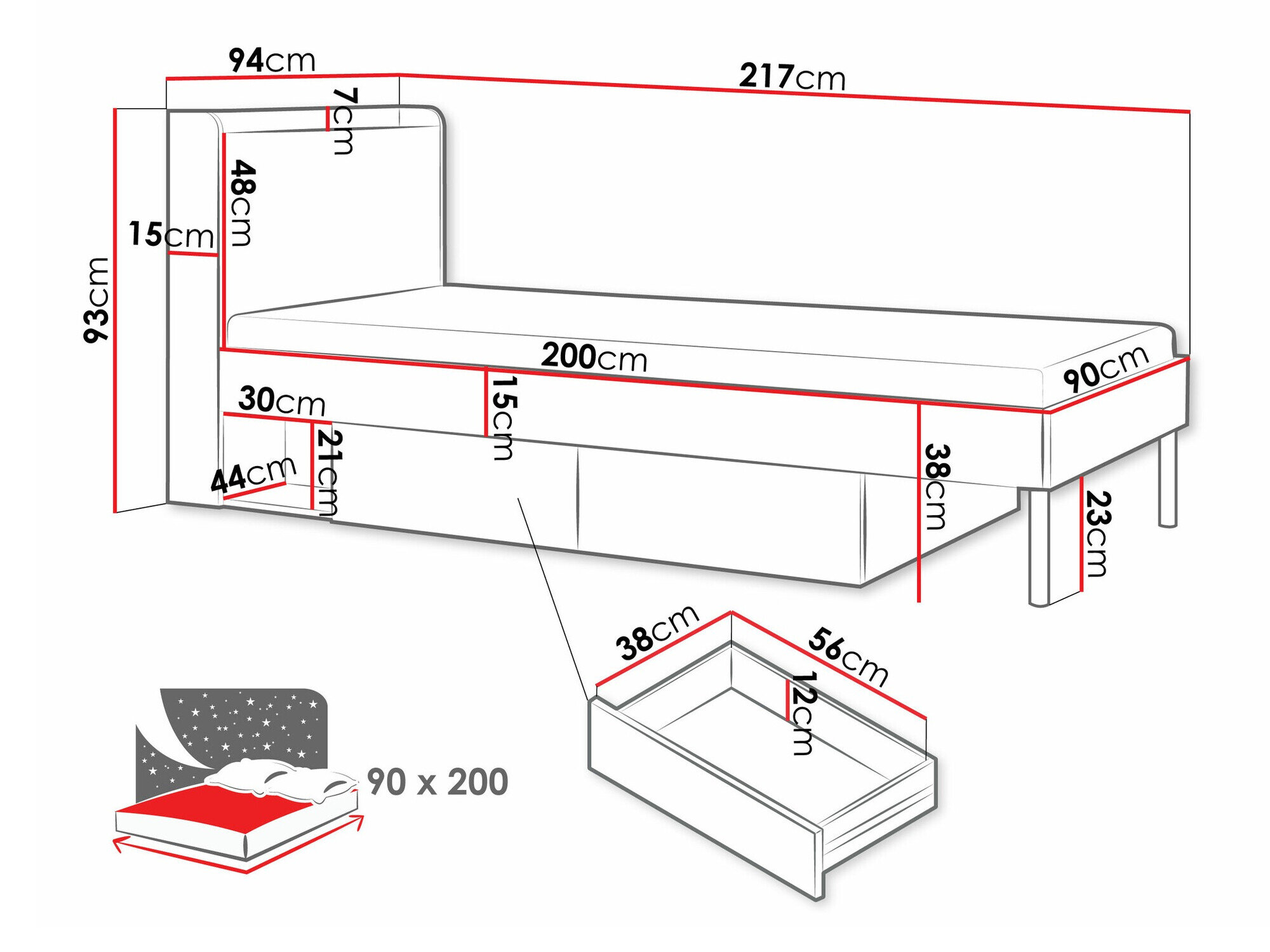 Bed Domcali 113