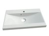 Hangend badkamermeubel voor wastafel Velum (Wit + Artisan eiken)