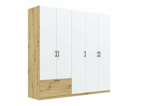 Kledingkast Bristol 249 (Artisan eiken + Wit)