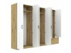 Armoire Bristol 250 (Chêne Artisan + Blanc)