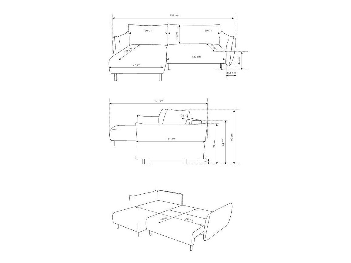 Hjørnesofa Kingston 145 (Anthology 02)