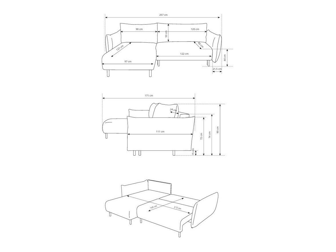 Hjørnesofa Kingston 145 (Anthology 20)