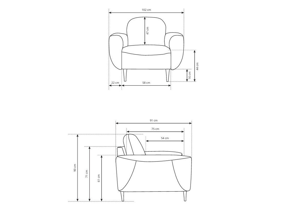 Lænestol Kingston 144 (Ottawa 07)