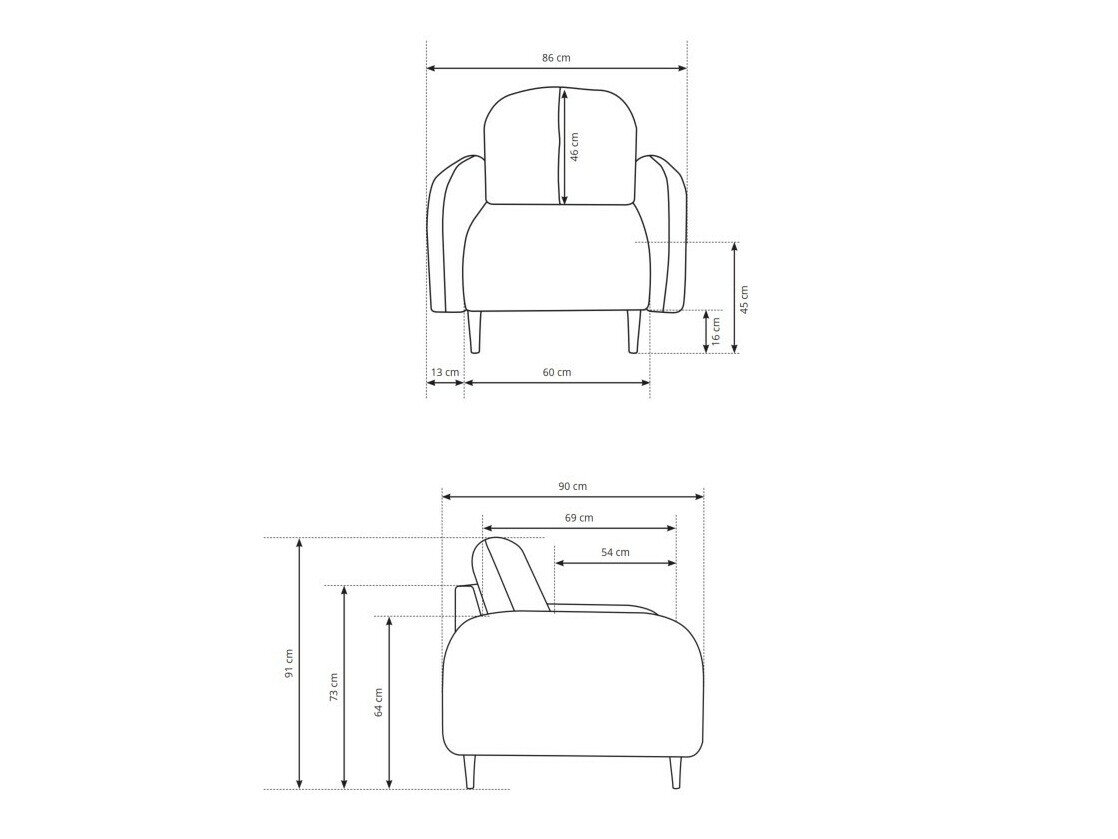 Lænestol Kingston 155 (Elma 14)