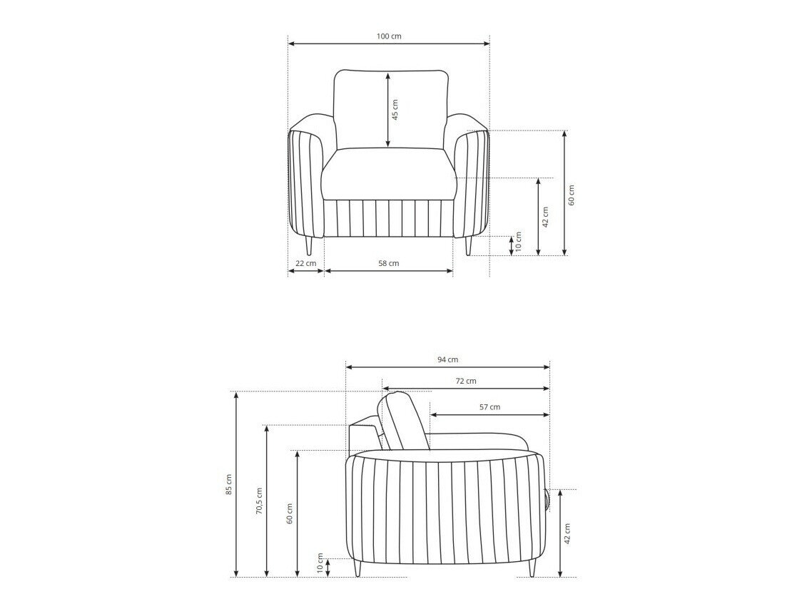 Fauteuil Kingston 160