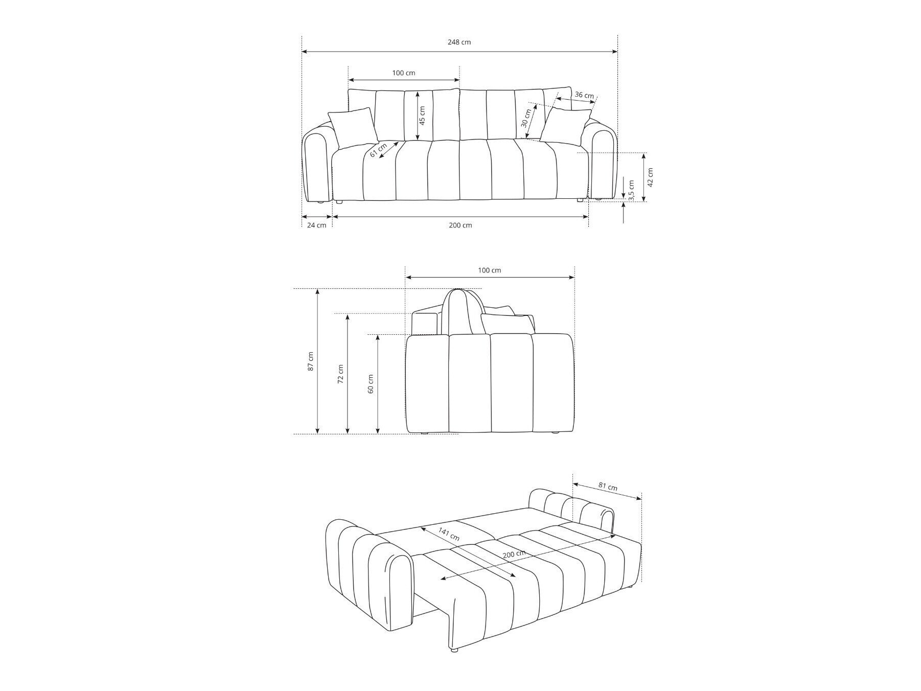 Sovesofa Kingston 159