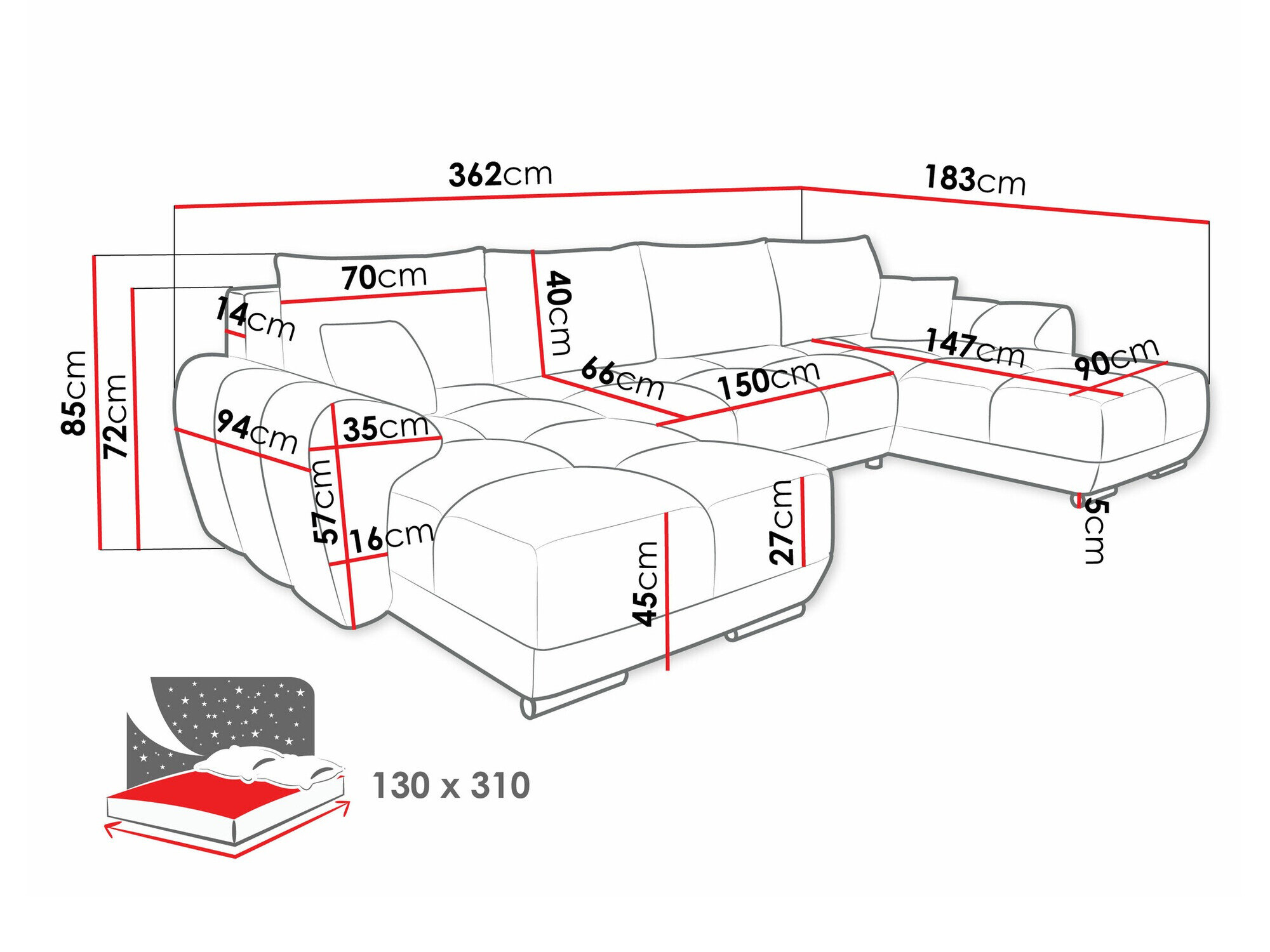 Hjørnesofa Camden 101 (Velo 626)