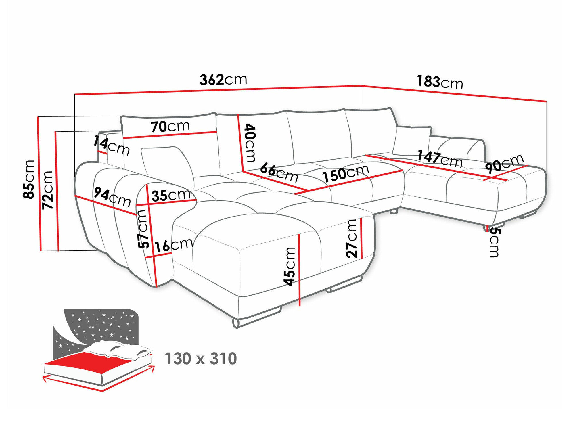 Hjørnesofa Camden 101 (Velo 636)