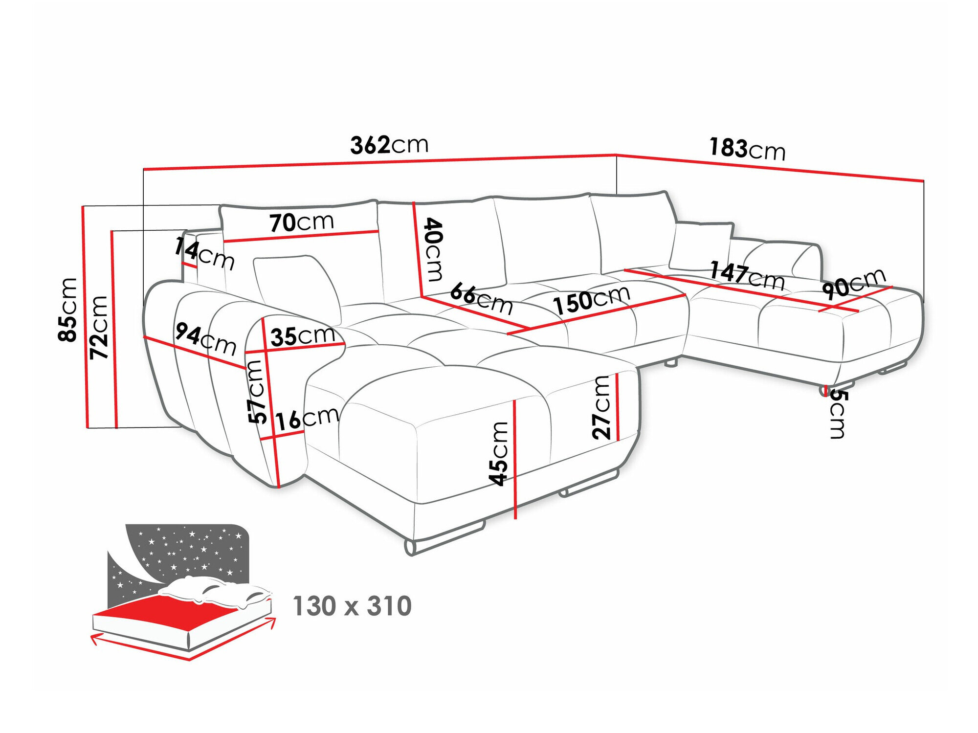 Hjørnesofa Signis I (Velo 621)