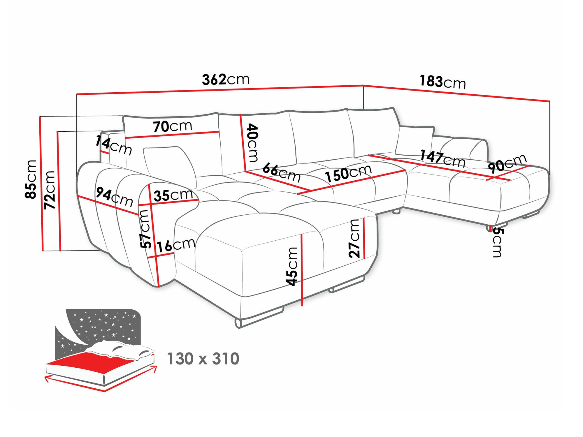 Hjørnesofa Signis I (Velo 623)