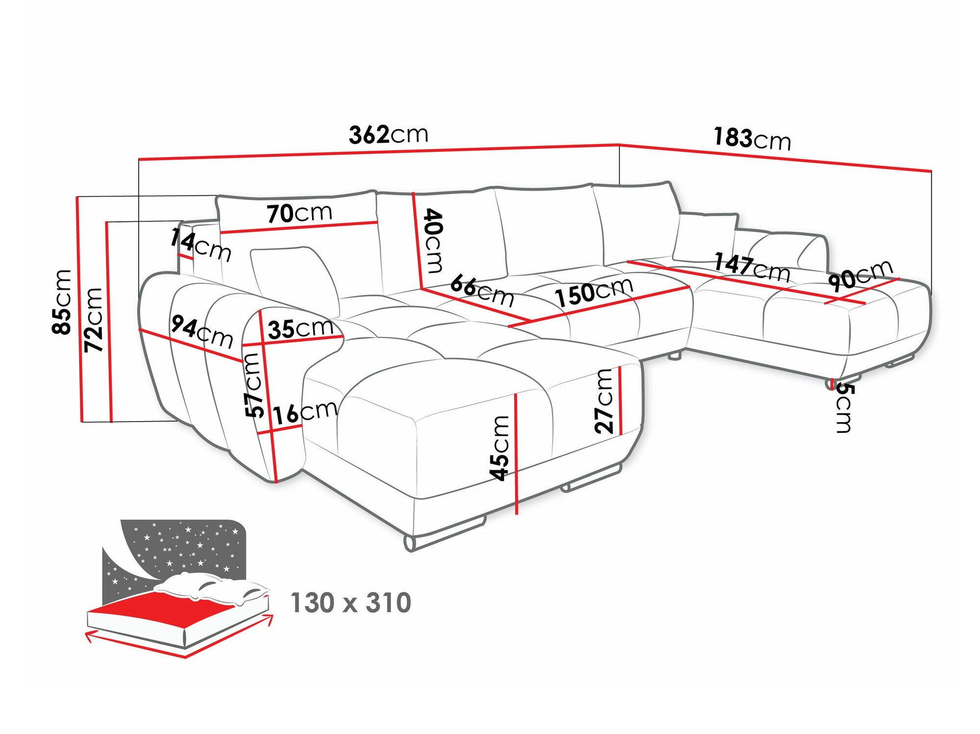 Hjørnesofa Signis I (Velo 627)