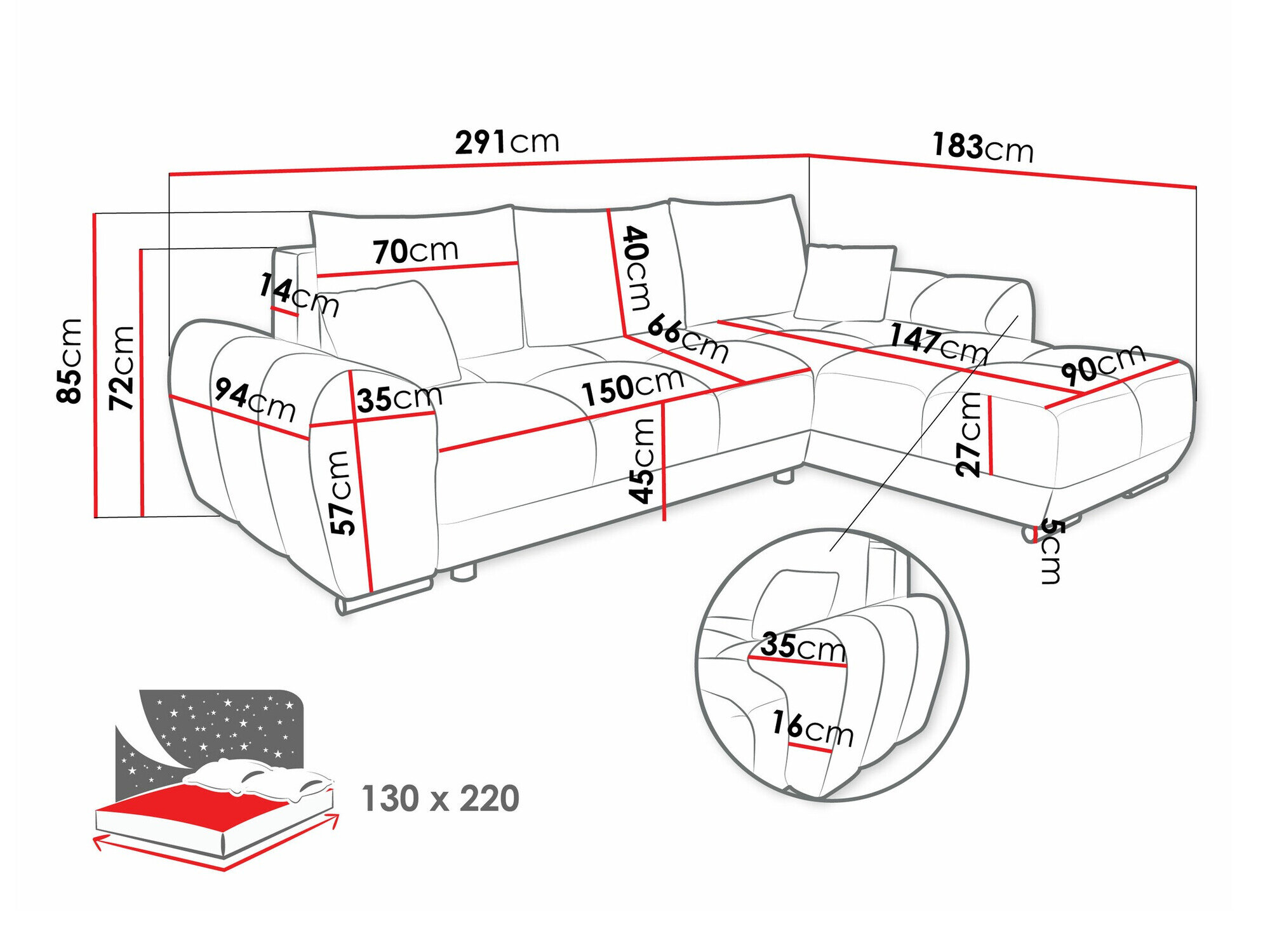 Hjørnesofa Signis (Velo 633)