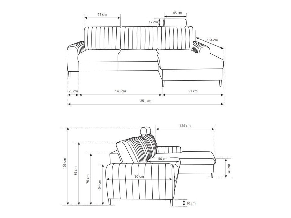 Hoekbank Kingston 163 (Loft 14)