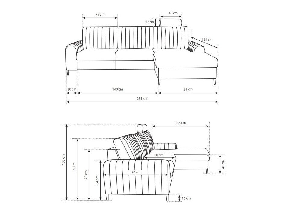 Kotna garnitura Kingston 165 (Velluto 16)