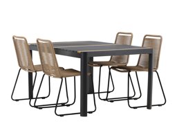 Tafel en stoelen set Dallas 4671